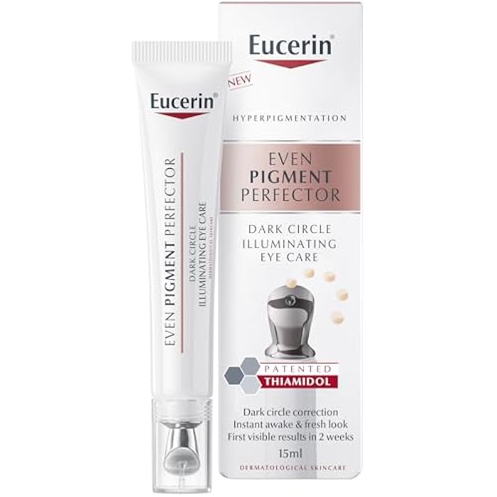 Eucerin Even Pigment Perfector Eye Corrector Dark Circle Illuminating Eye Care Cream, for Immediately Fresh and Awake Look & Reduction on Dark Circles with Thiamidol, Effective in 2 Weeks, 15ml - Image 1